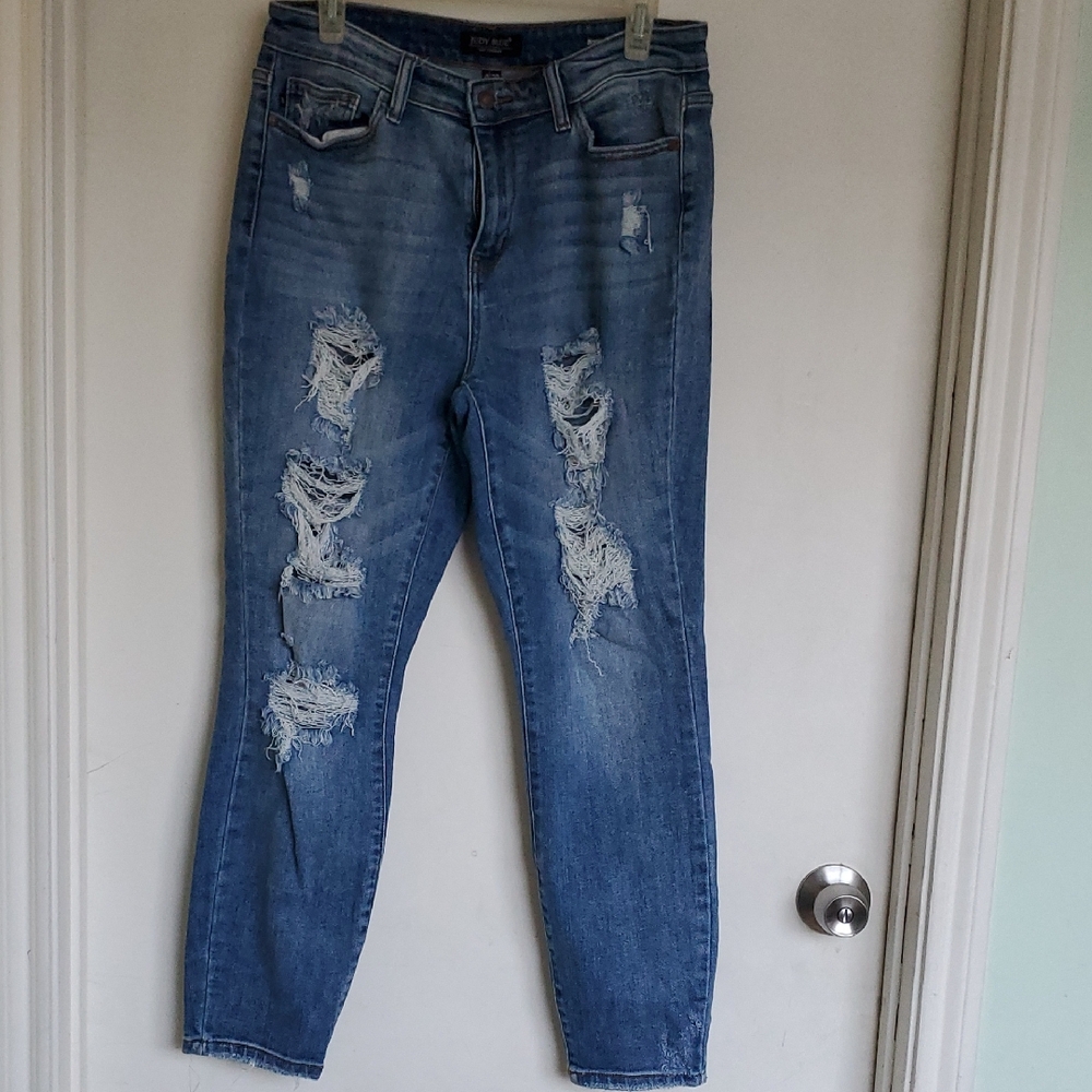 Judy Blue Ripped Jeans in Blue Sz.9/29
